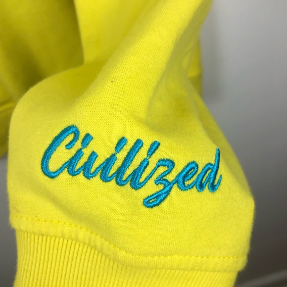 Civilized “The World Is My Ice Cream” Embroidered Yellow Sweater - Picture 4 of 7